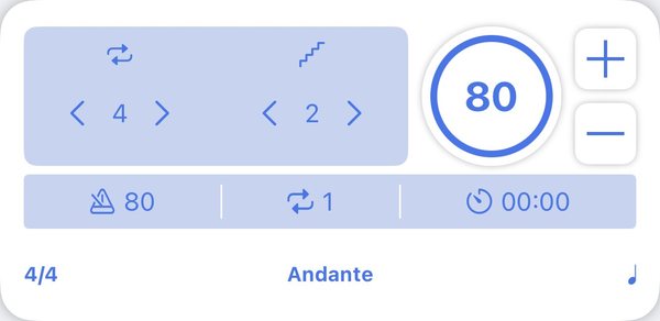 Auto Increase metronome