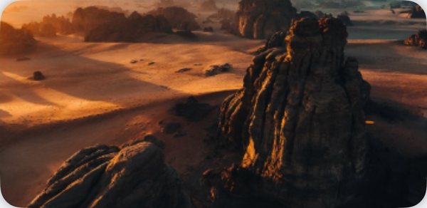 Photo widget showing a desert landscape