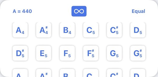 Multi pitch player keys