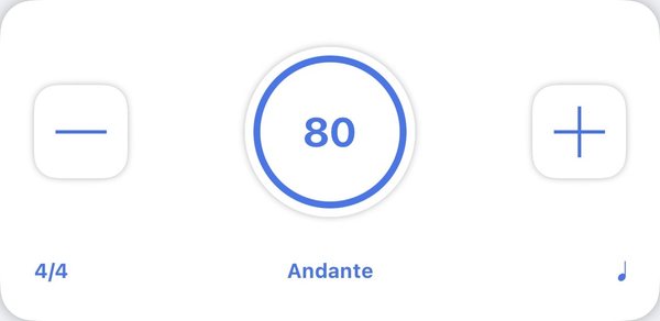 Simple Pendulum metronome at 80 BPM