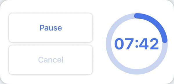 Timer at 7 minutes 42 seconds